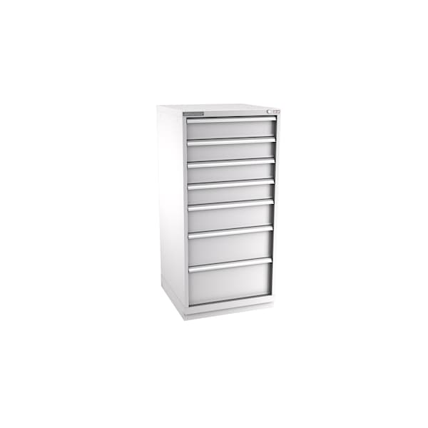 Champion Tool Storage Modular Tool Cabinet, 7 Drawer, Light Gray, Steel, 28 in W x 28-1/2 in D x 59-1/2 in H S27000701ILCFTB-LG - main